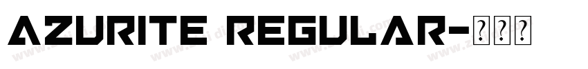 Azurite Regular字体转换